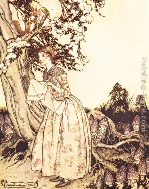 Arthur Rackham Mother Goose The Fair Maid who the first of Spring